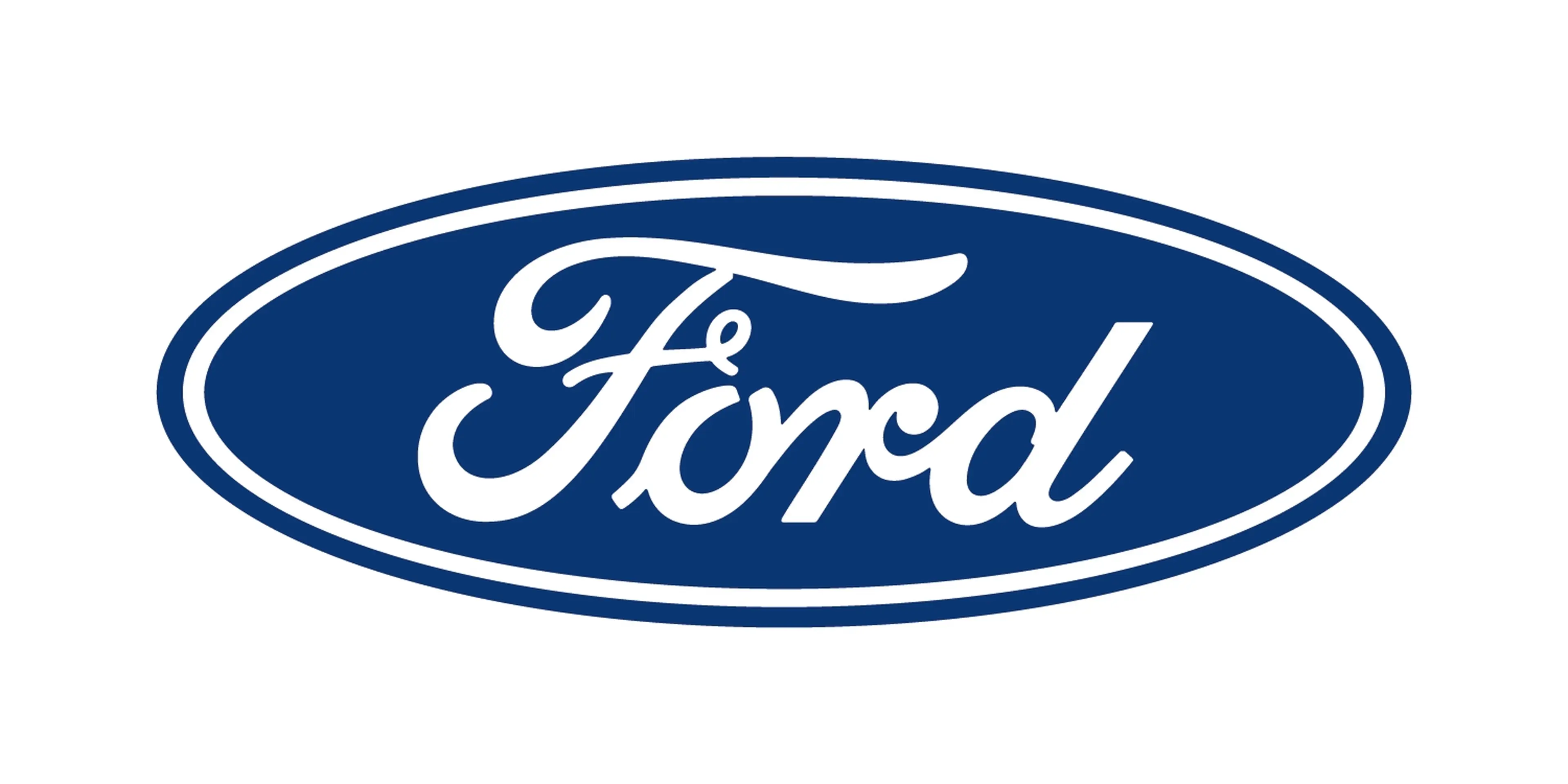 The Ford Motor Company logo, featuring the word "Ford" in white cursive script inside a blue oval.