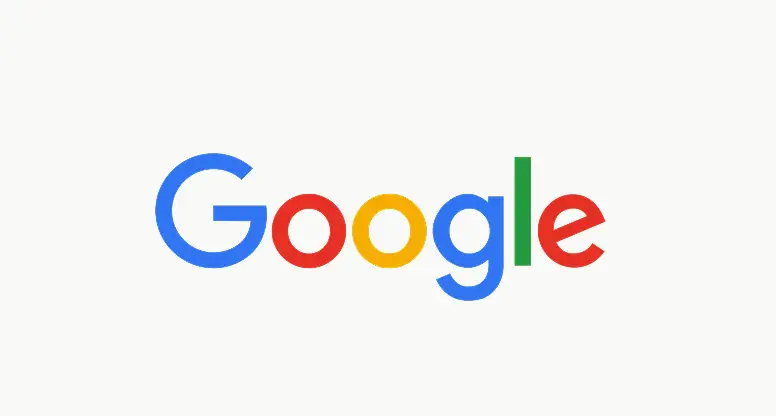 The Google logo featuring the word "Google" in blue, red, yellow, blue, green, and red letters on a light gray background.